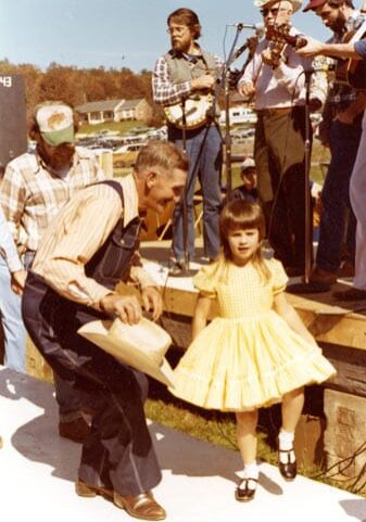 Flatfoot dancing at the Blue Ridge Folklife Festival, circa 1979. Ferrum, Virginia.